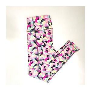 Victoria’s Secret Sport | Women’s Geometric Fluorescent Leggings Size M